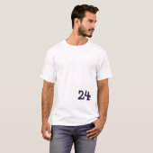 24 Hard Lines Minimal Tee – Symbol of Discipline  T-shirt (Voorkant volledig)