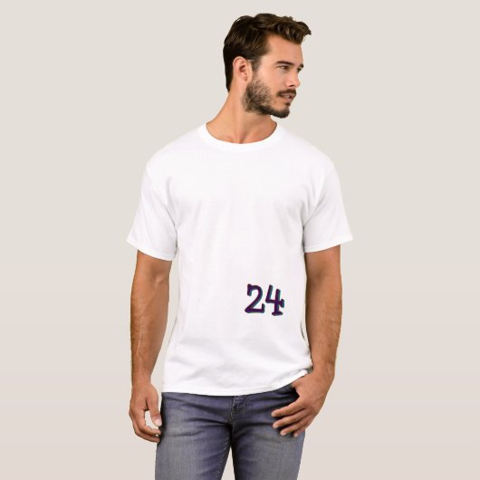 24 Hard Lines Minimal Tee – Symbol of Discipline  T-shirt (Voorkant volledig)