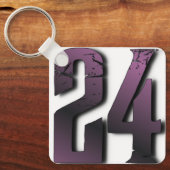 24 harde lijnen Sleutelhanger — noodnummer ontwerp (Voorkant)
