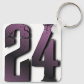 24 harde lijnen Sleutelhanger — noodnummer ontwerp (Achterkant)