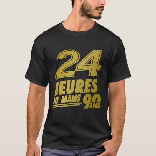 24 Heurs Du Mans 90 Ans Gold T-shirt (Voorkant)