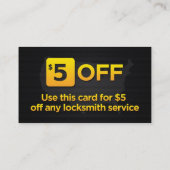 24-Hour Lockouts-Visitekaartje Kortingskaartje (Achterkant)