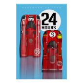 24 Hours 1970 Herrmann vs Ickx Perfect Poster (Voorkant)