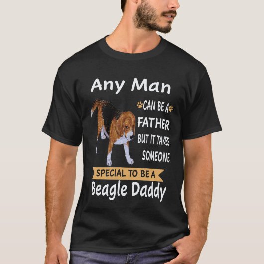 24 Iedere man - Beagle Daddy Beagle T-shirt (Voorkant)