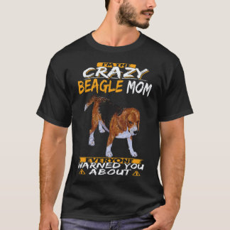 24 Ik ben de gekke Beagle-mama Beagle T-shirt