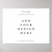 24-inch x18-inch Welkomstbord afdrukken Poster (Voorkant)