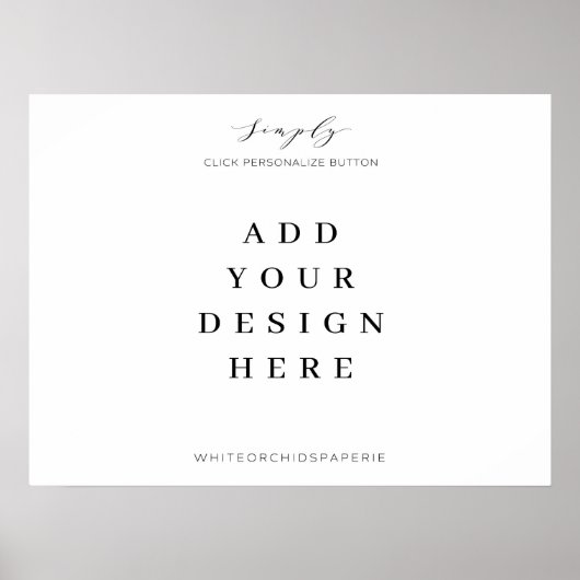 24-inch x18-inch Welkomstbord afdrukken Poster (Voorkant)