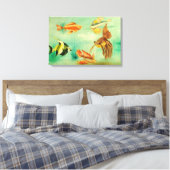 24-inch x 16-inch acquario canvas afdruk (Insitu (Slaapkamer))