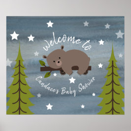 24-inch x 20-inch stijlvol Beer Baby shower Poster