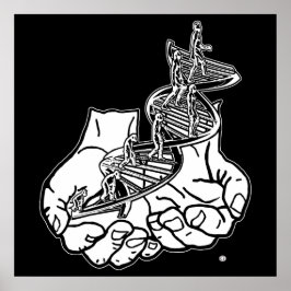 24-inch x 24-inch, Poster papier (matte) zwart