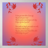 24-inch x 24-inch Romantic Love Poem Poster (Voorkant)