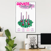24-inch x 36-inch Advent Poster (Thuiskantoor)