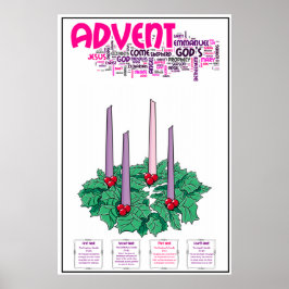 24-inch x 36-inch Advent Poster