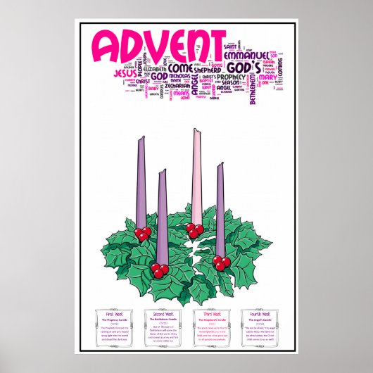 24-inch x 36-inch Advent Poster (Voorkant)
