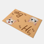 24-inch x 36-inch Schattigee kat Deurmat (Schuin)