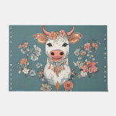 24 inch x 36 inch Welcome Mat/ Deurmat Whimsical K (Voorkant)