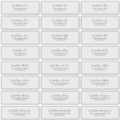 24 Individual Wedding Guest Address Labels (Voorkant)