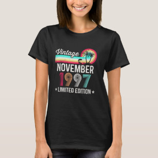 24 Jaar Oud 24e Verjaardag Vintage November 1997 M T-shirt