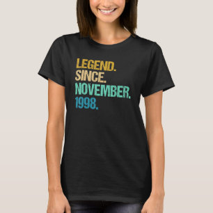 24 jaar oud Geweldige sinds november 1998 24e verj T-shirt