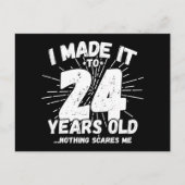 24 Jaar Oud Sarcastisch Meme Grappig 24e Verjaarda Briefkaart (Voorkant)