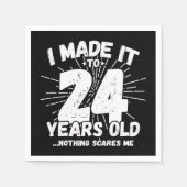 24 Jaar Oud Sarcastisch Meme Grappig 24e Verjaarda Servet (Voorkant)