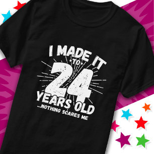 24 Jaar Oud Sarcastisch Meme Grappig 24e Verjaarda T-shirt