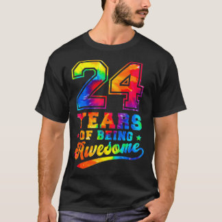24 jaar oude 24e verjaardag Geweldige vrouwen T-shirt