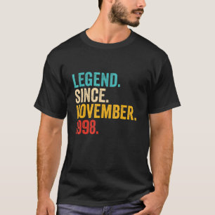 24 jaar oude 24e verjaardag Legende sinds november T-shirt