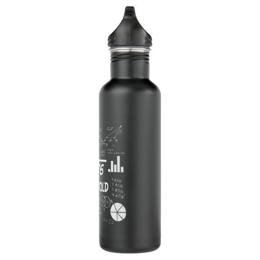 24 jaar oude Bday Wiskunde Teacher 24e verjaardags Waterfles (Rechts)