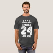 24 jaar oude cadeau | 24e verjaardag van cadeauide t-shirt (Voorkant volledig)