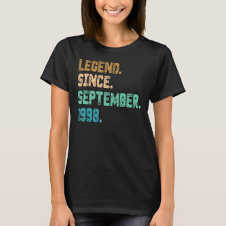 24 jaar oude leggende sinds september 1998 24e geb t-shirt