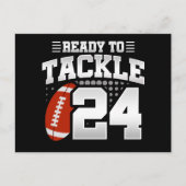 24 Jaar Oude Tackle Voetbal Feestje 24e Verjaardag Briefkaart (Voorkant)