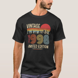 24 jaar oude Vintage 1998 24e verjaardag T-shirt