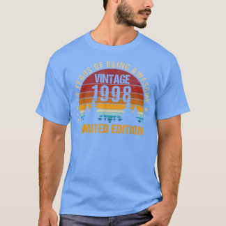 24 jaar oude Vintage 1998 Limited Edition 24th Bir T-shirt
