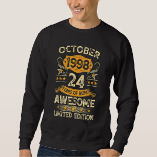 24 jaar Oude Vintage oktober 1998 24e verjaardag R Trui