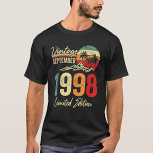 24 jaar oude Vintage september 1998 24 T-shirt
