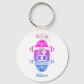 24 jaar traditioneel 24e trouwdag sleutelhanger (Voorkant)