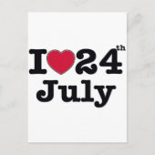 24 juli Mijn verjaardag Briefkaart (Voorkant)