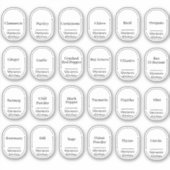 24 Keuken kruiden en specerijen, Arch label sticke (Voorkant)