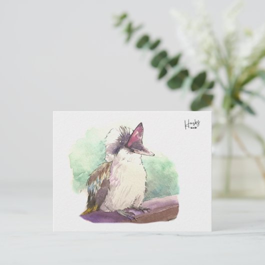24 : Kookaburra Briefkaart (Staand voorkant)