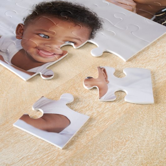 24 lukraak overlappende foto's collage Sjabloon Legpuzzel (Zijkant)