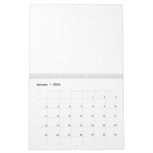 24 maanden blanco kalender 2017 - 2018 met Feestda (Jan 2026)