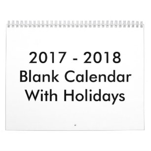 24 maanden lege kalender 2017 - 2018 Met feestdage