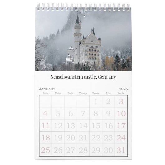 24 maanden Reis Europa Kalender (Jan 2026)