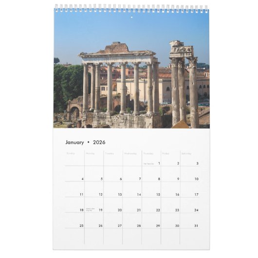 24 maanden Reizen Italië Aangepast gedrukt kalende Kalender (Jan 2026)