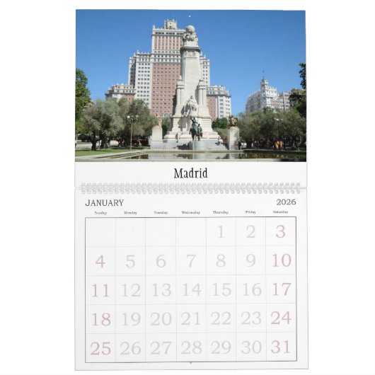 24 maanden Reizen Spanje Kalender (Jan 2026)