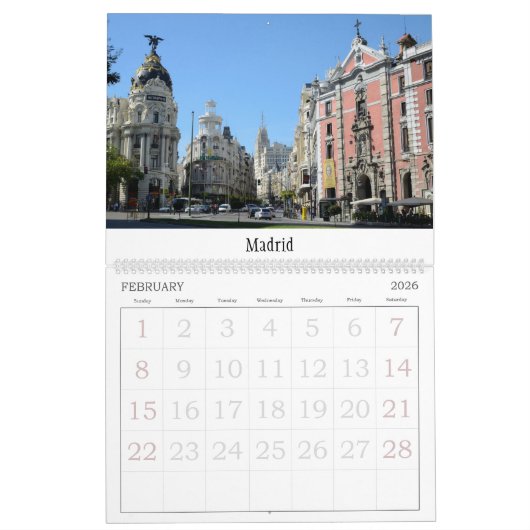24 maanden Reizen Spanje Kalender (Feb 2026)