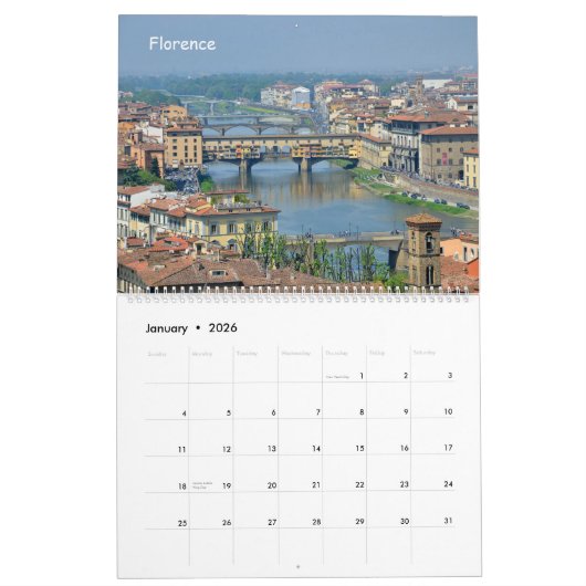 24 maanden Toscane Kalender (Jan 2026)