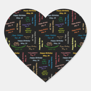 24 mei, 24-jarige Sticker