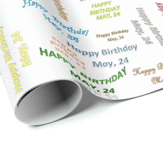24 mei, cadeaupapier voor cadeautjes (Rol Hoek)